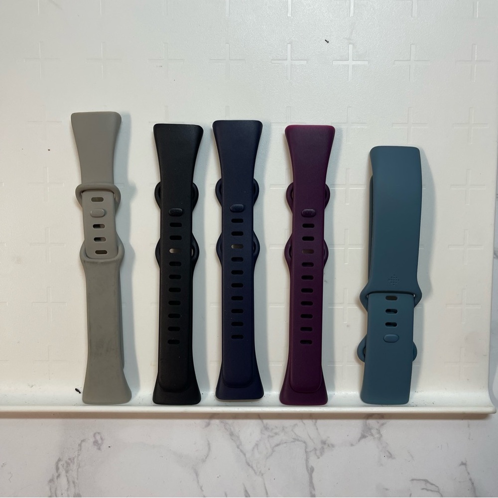 Set of 5, FitBit Charge 5 Replacement Watchbands, Various colors